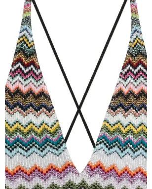 Missoni Vネック水着 ピンク - サムネイル3