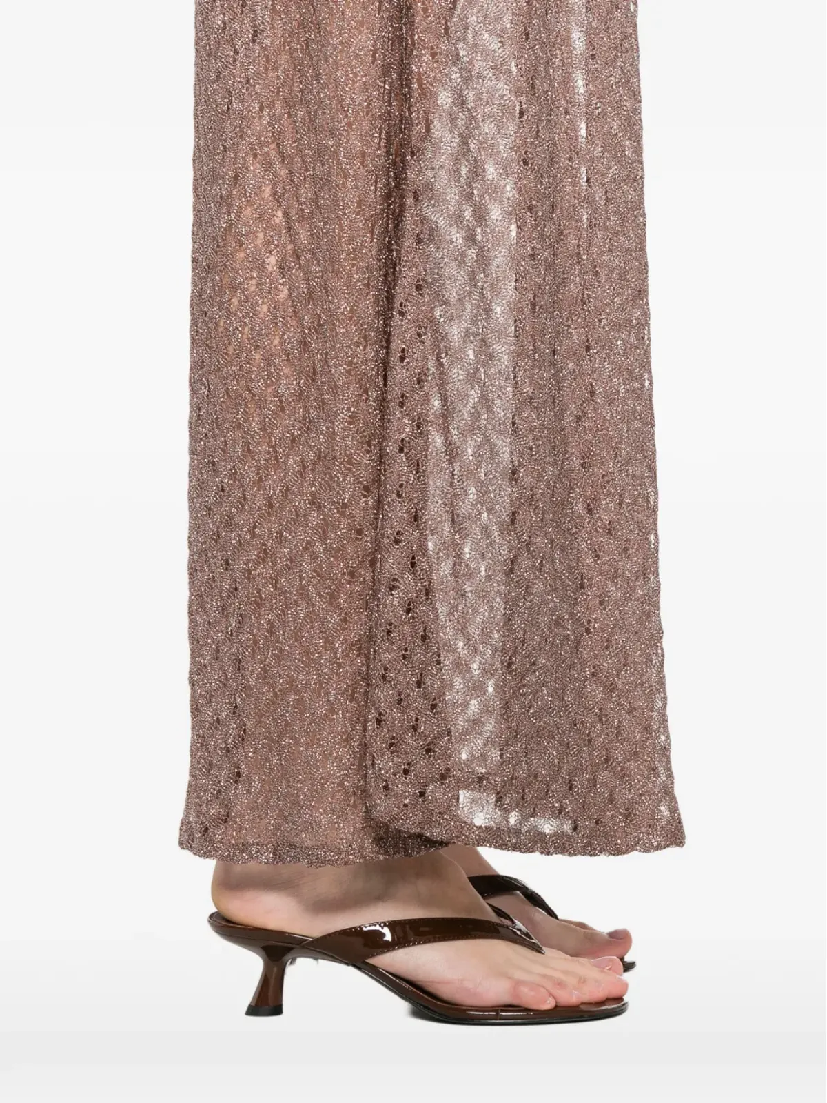 Missoni A-line V-neck maxi dress - Pink - 画像5