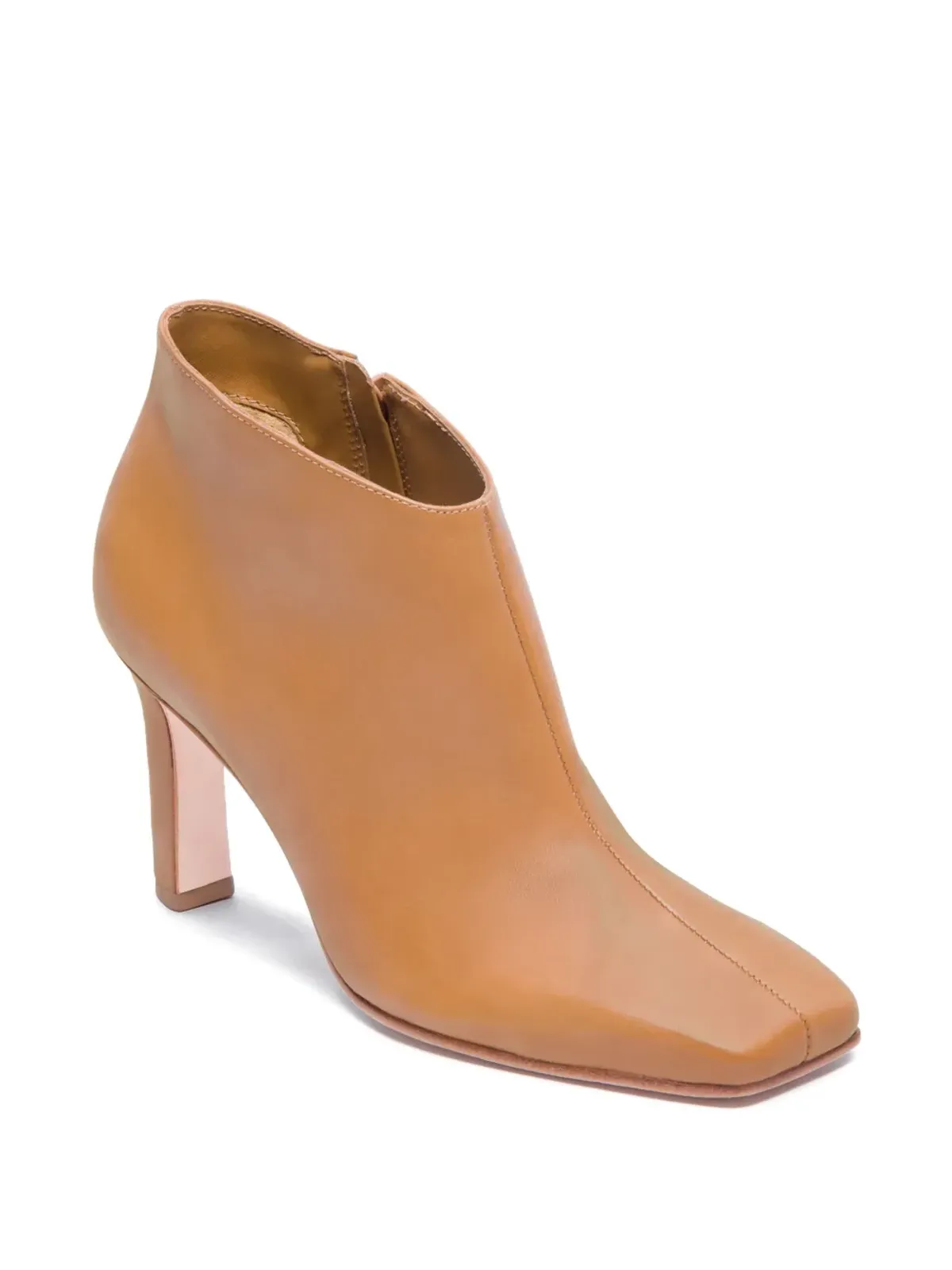 Bernardo Garda square-toe leather boots - Brown - 画像2