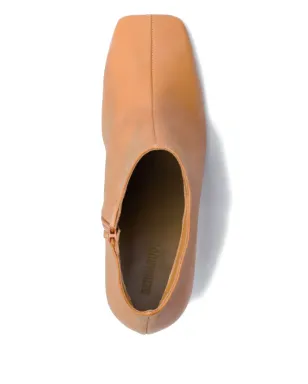 Bernardo Garda square-toe leather boots - Brown - サムネイル3