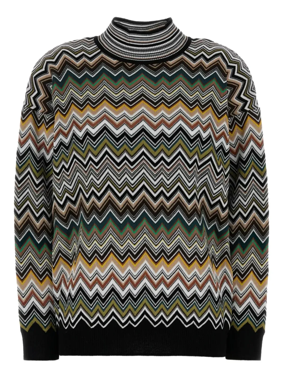 Missoni ジグザグ柄ハイネックセーター - 画像1