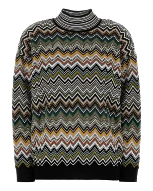 Missoni ジグザグ柄ハイネックセーター - サムネイル1