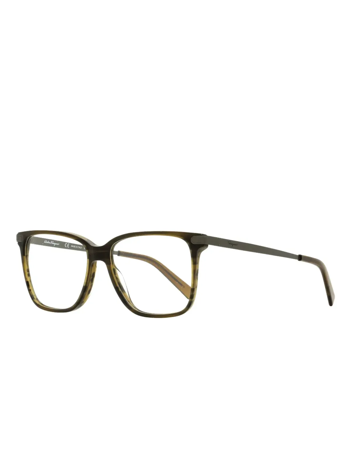 Ferragamo Eyewear 2877 rectangular-frame glasses - Green - 画像2