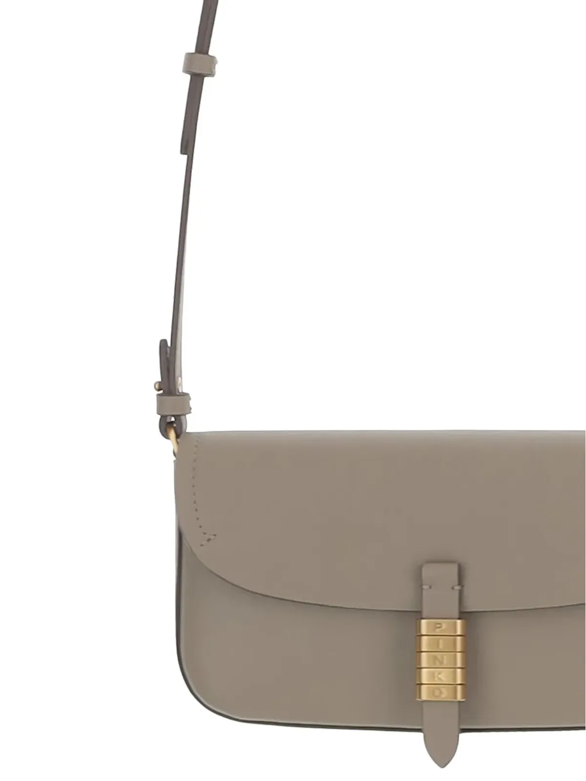 PINKO フラップ開閉レザーショルダーバッグ - 画像4