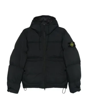 Stone Island フード付きキルテッドパファージャケット - サムネイル1