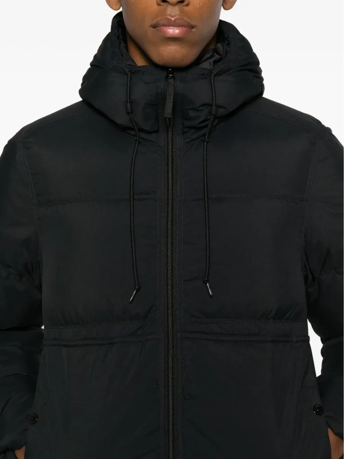 Stone Island フード付きキルテッドパファージャケット - 画像5