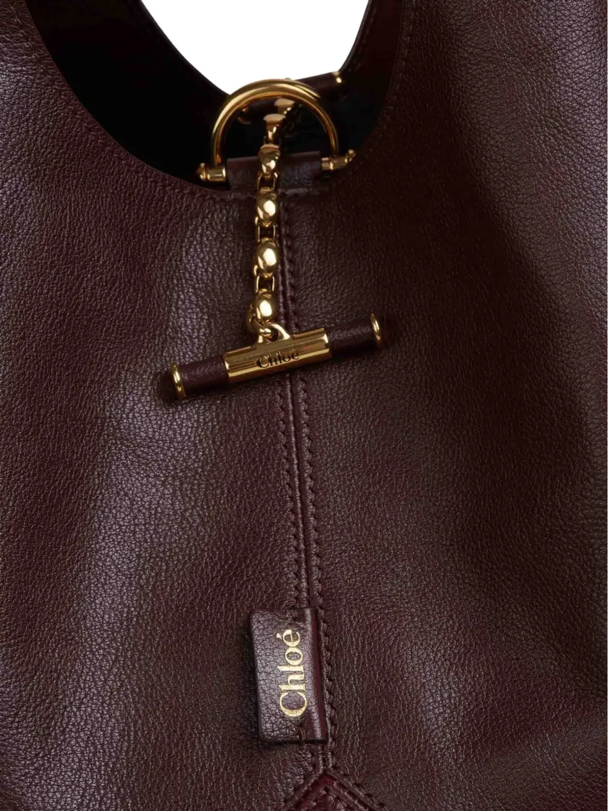 Chloé バロン レザー トートバッグ - 画像4