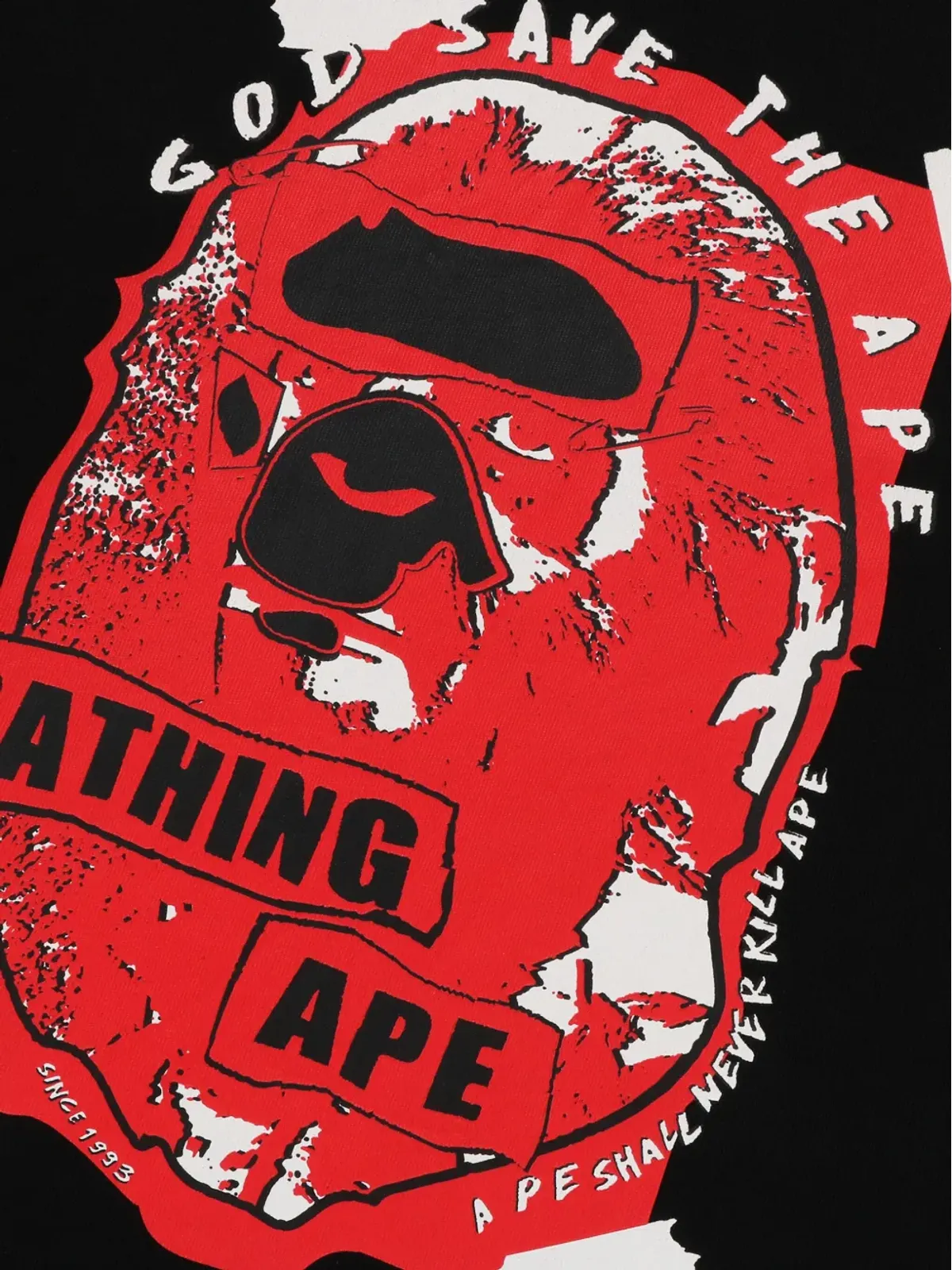 A BATHING APE® グラフィティ・エイプヘッド Tシャツ - 画像2