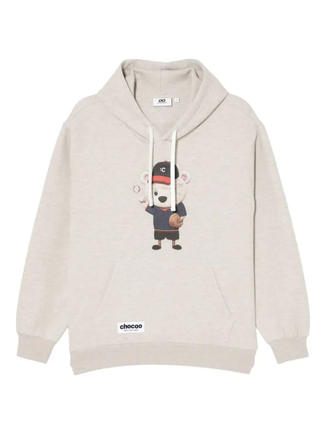 CHOCOOLATE CHOCOOLATE ベアプリント・フーディー（ニュートラルカラー）の商品画像