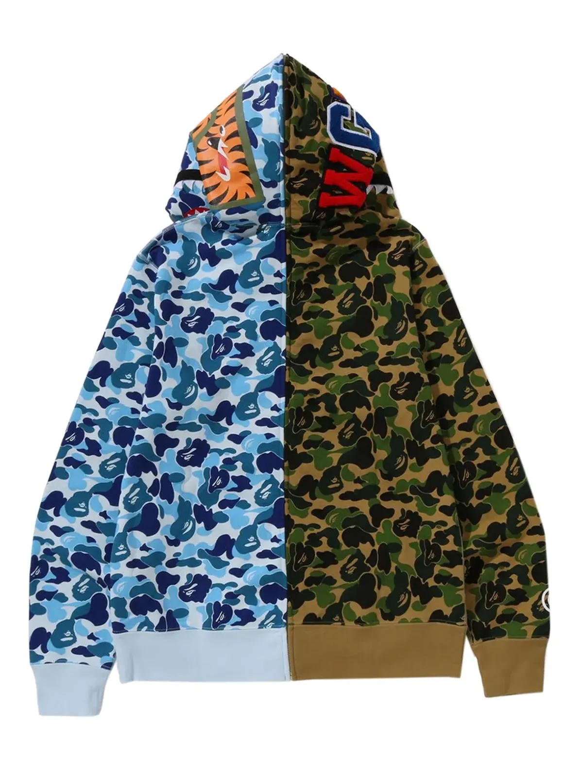 A BATHING APE® Abc カモ セパレート シャーク フルジップ フーディ - 画像2