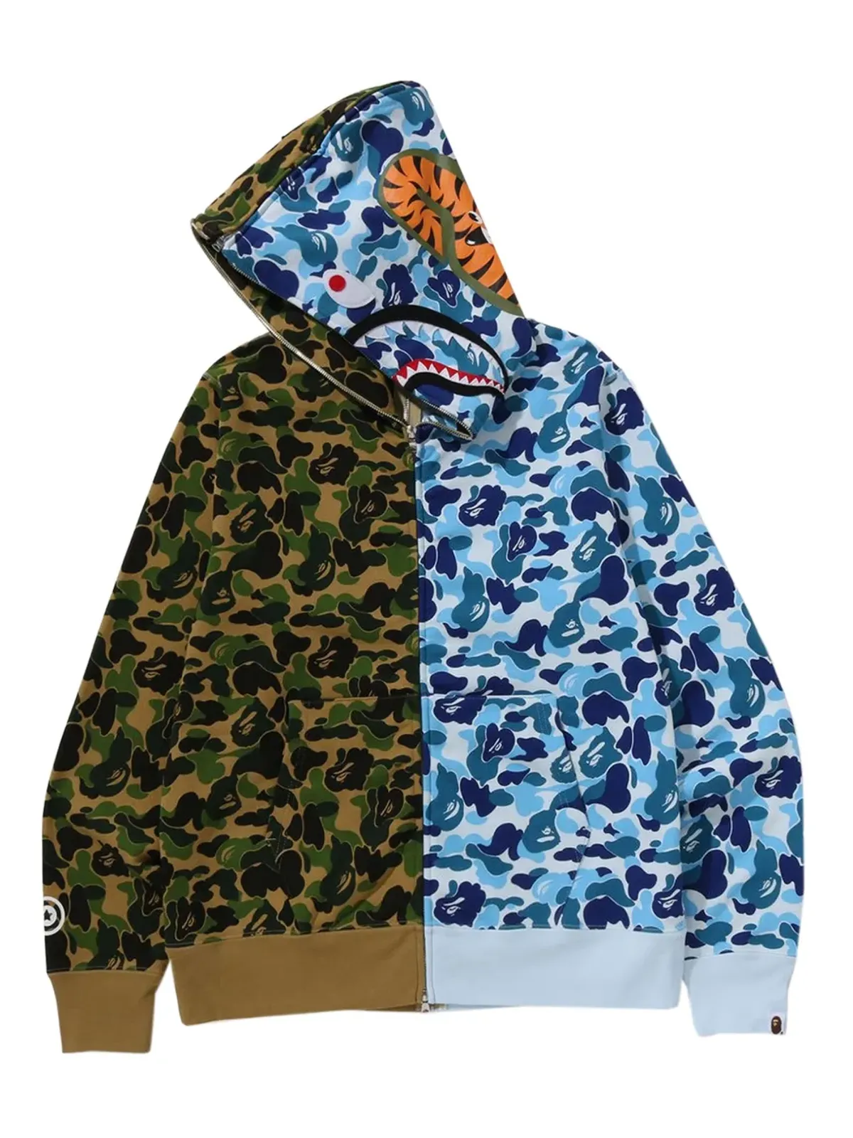 A BATHING APE® Abc カモ セパレート シャーク フルジップ フーディ - 画像4