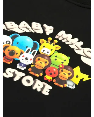 A BATHING APE crew-neck graphic-print sweatshirt - サムネイル4