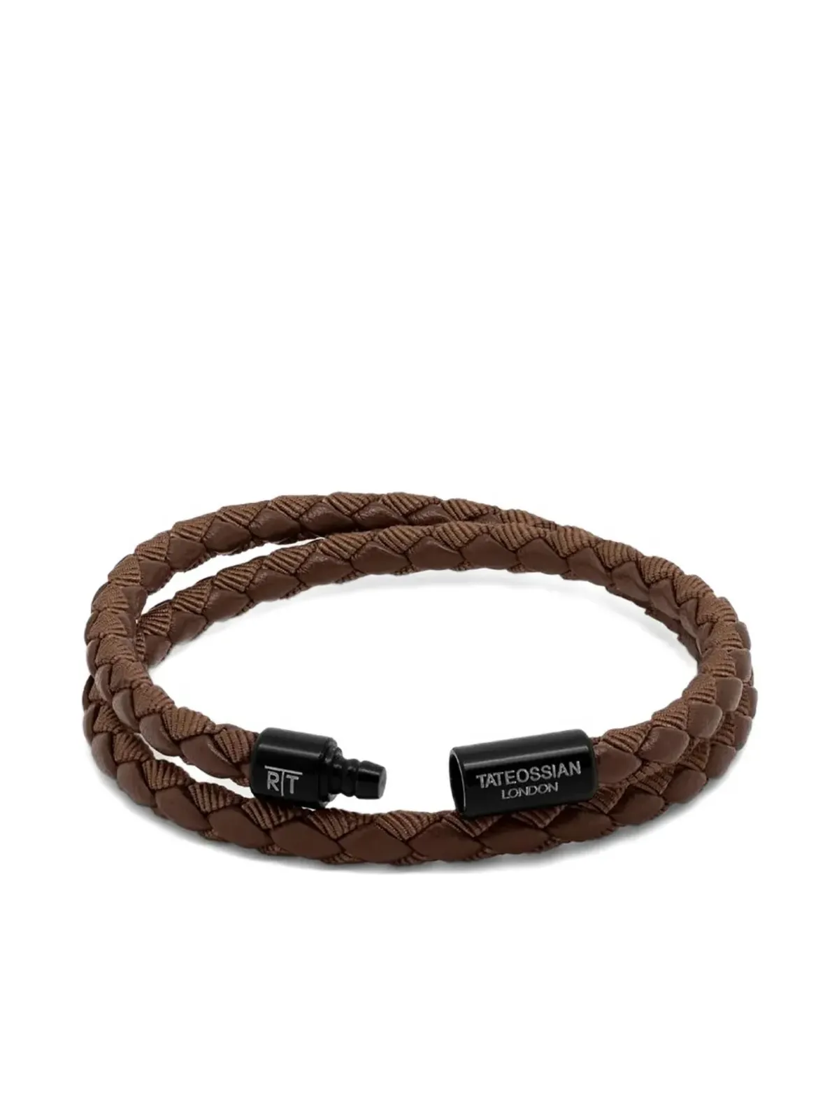 Tateossian Chelsea braided-leather ブレスレット - 画像2