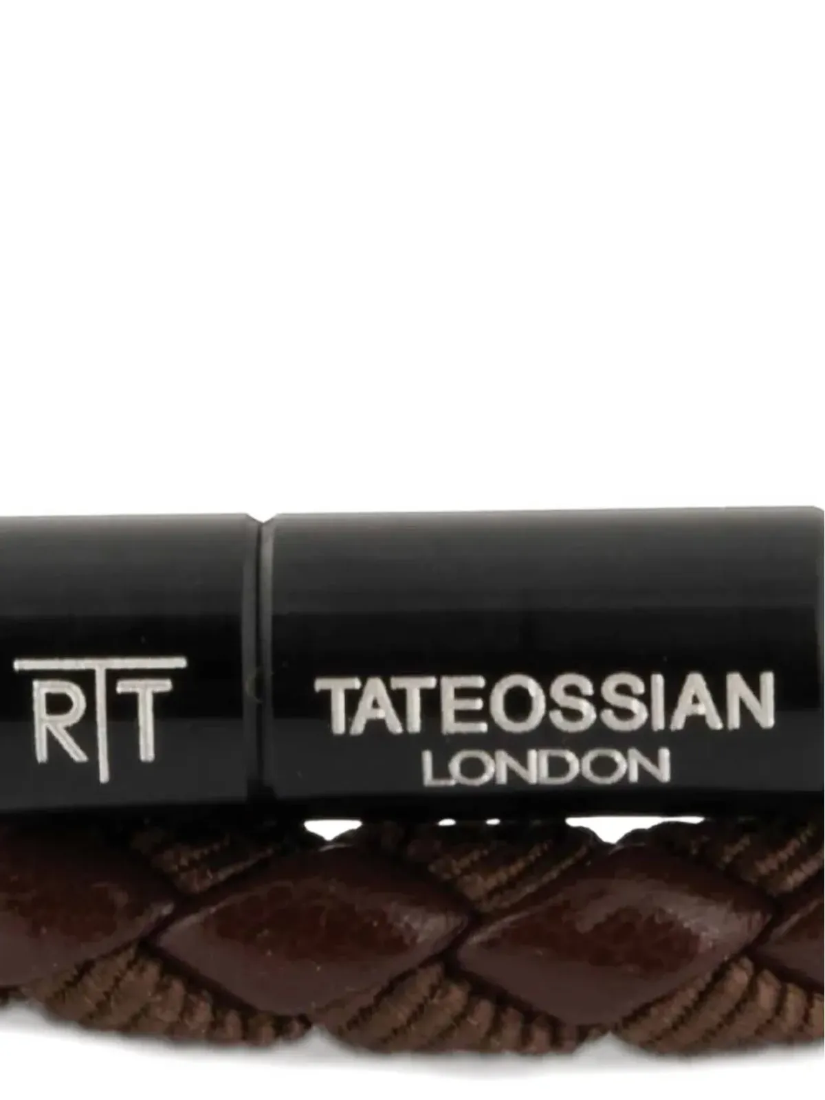 Tateossian Chelsea braided-leather ブレスレット - 画像3