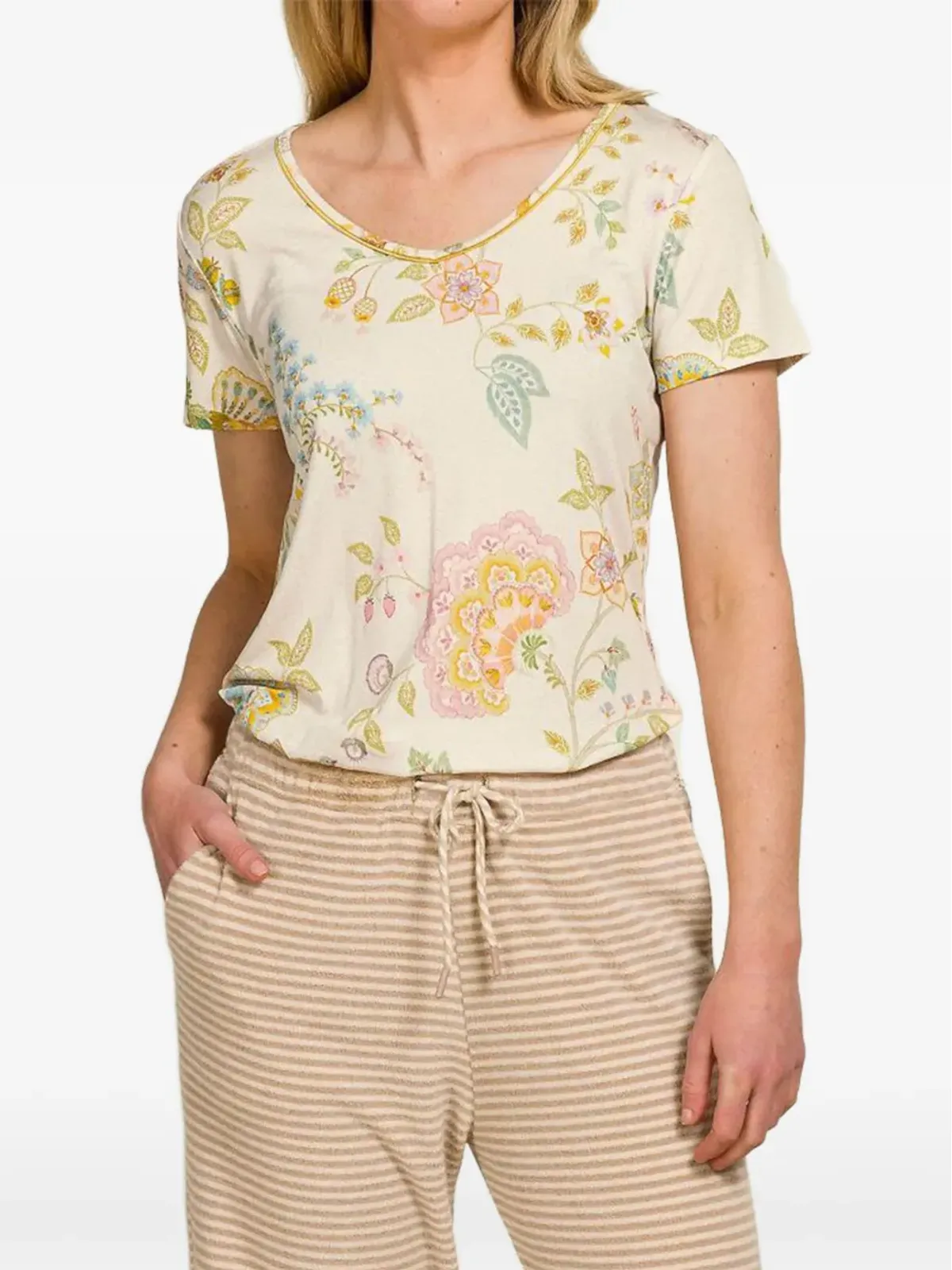 PIP STUDIO トイ Vネック Tシャツ - 画像3