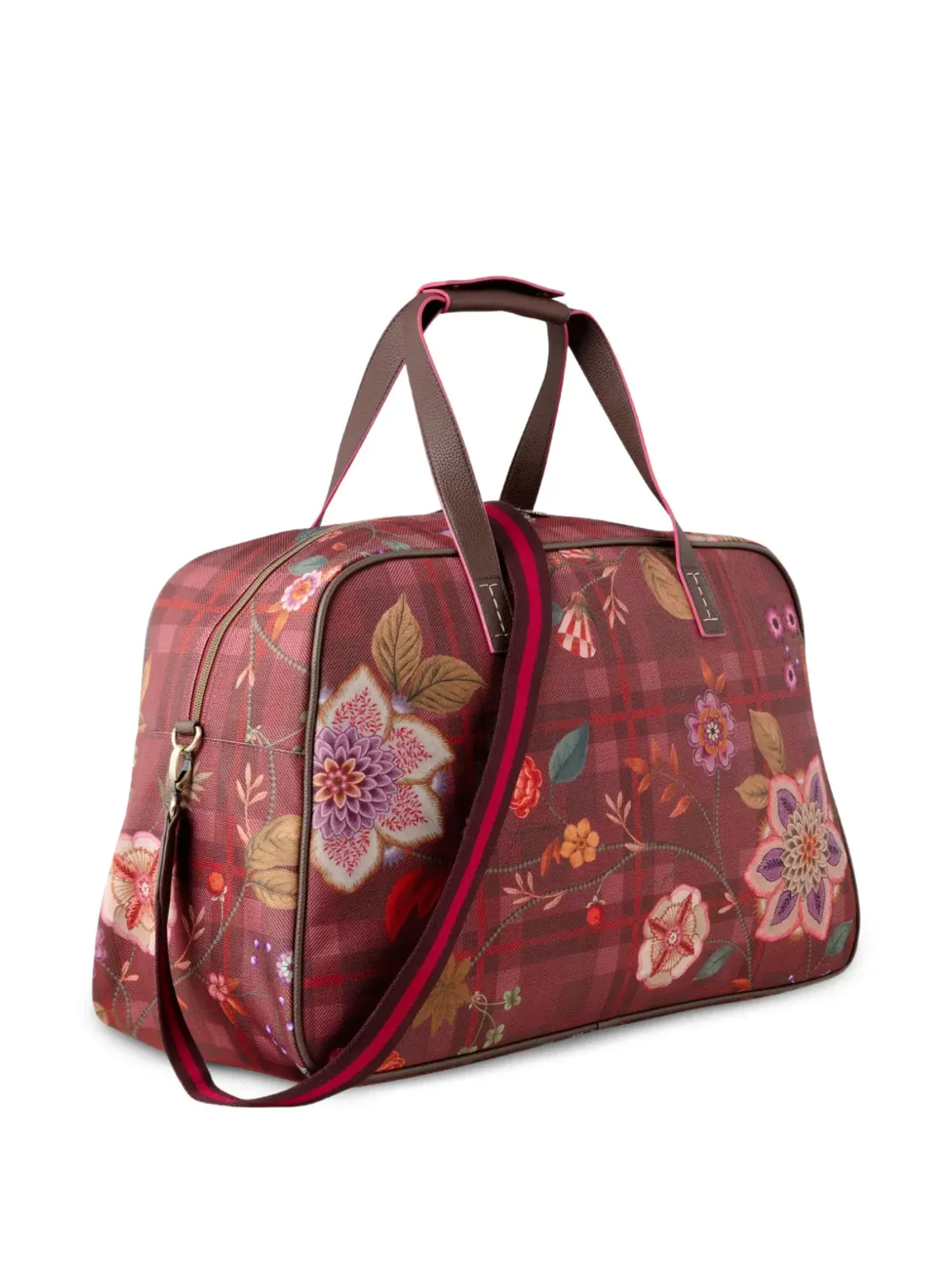 PIP STUDIO floral checked tote bag - Red - 画像2