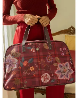PIP STUDIO floral checked tote bag - Red - サムネイル4
