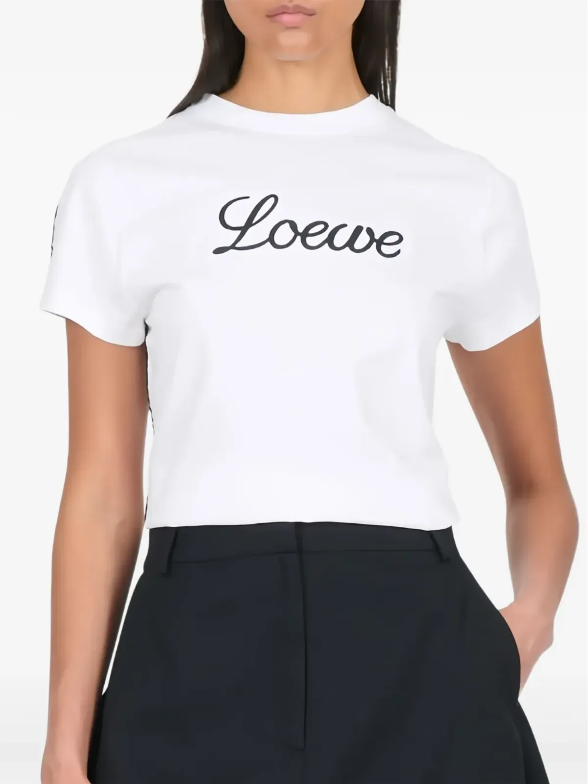 LOEWE ロゴ刺繍Tシャツ - 画像2