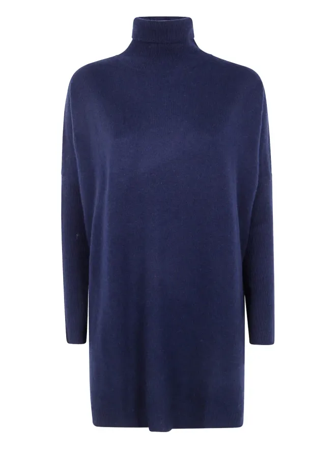 absolut cashmere absolut cashmere ロールネック長袖セーター ブルーの商品画像