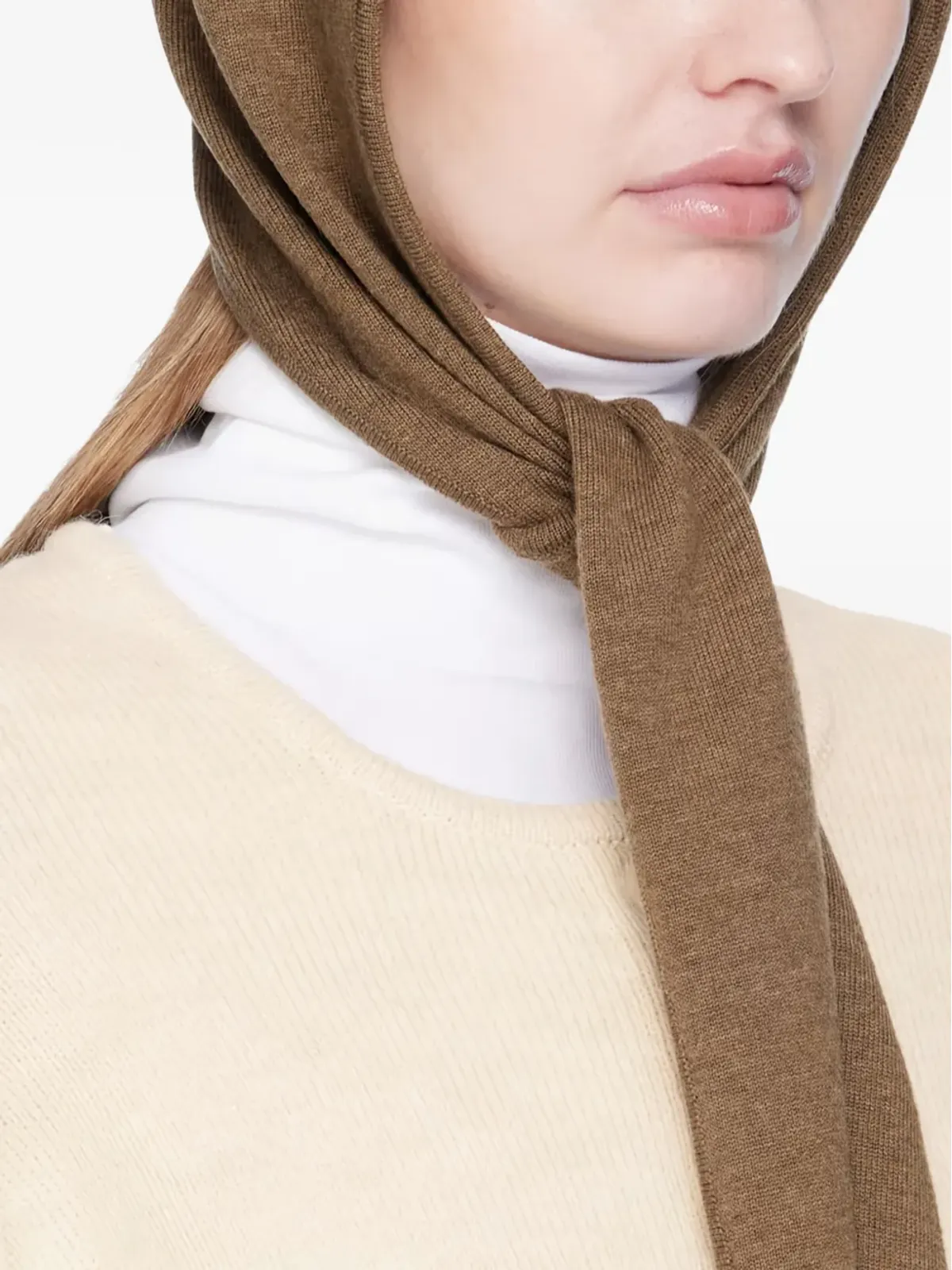 LEMAIRE ウールのヘッドスカーフ - 画像2