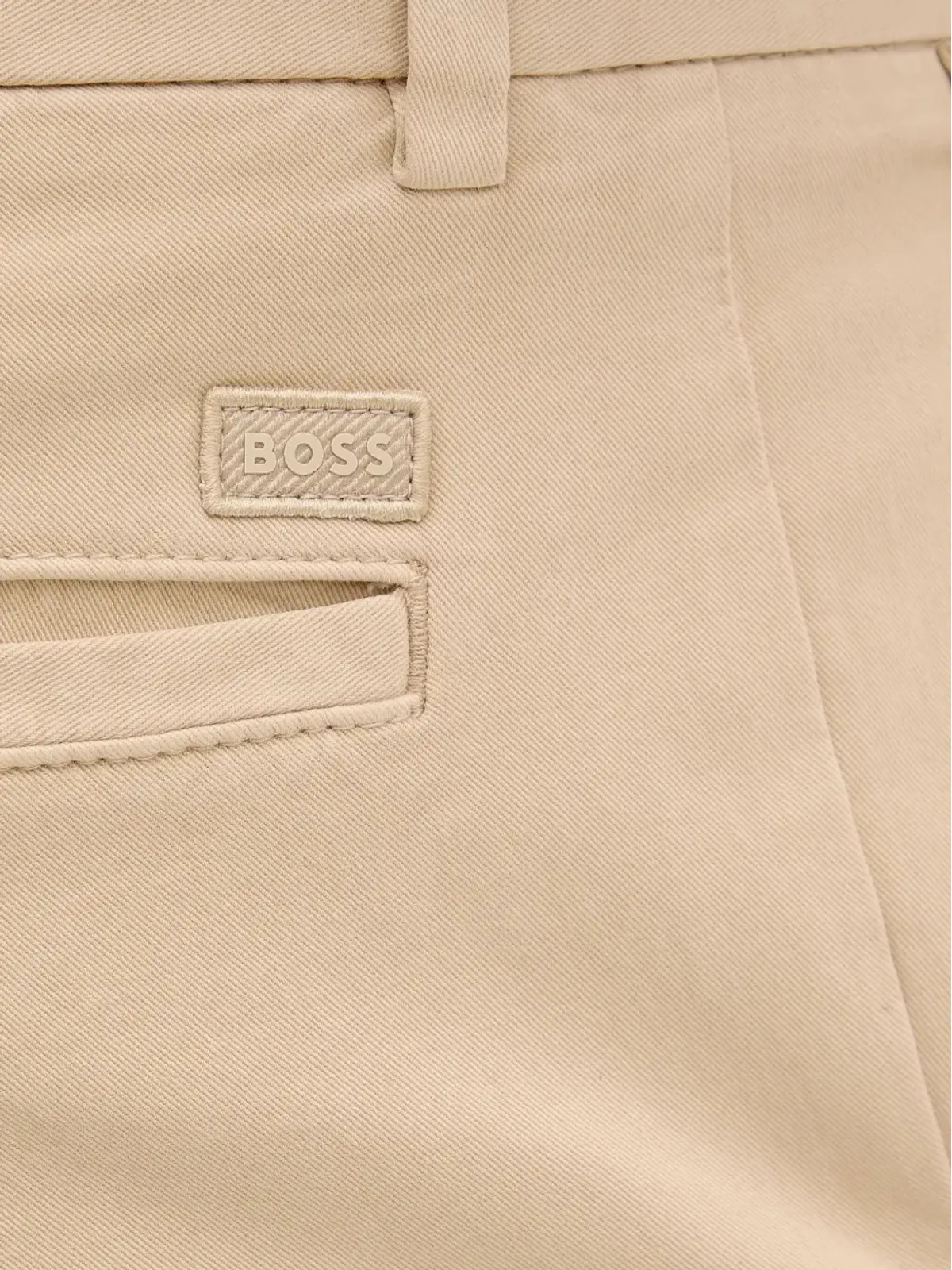 BOSS ロゴパッチ チノパンツ - Neutrals - 画像4