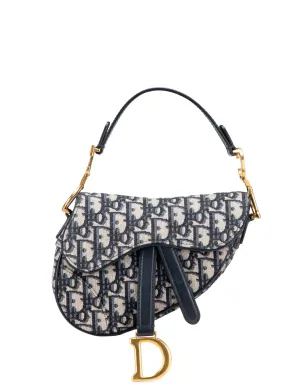 Christian Dior Pre-Owned ミニ・オブリーク キャンバス サドルバッグ（サットル） - サムネイル1
