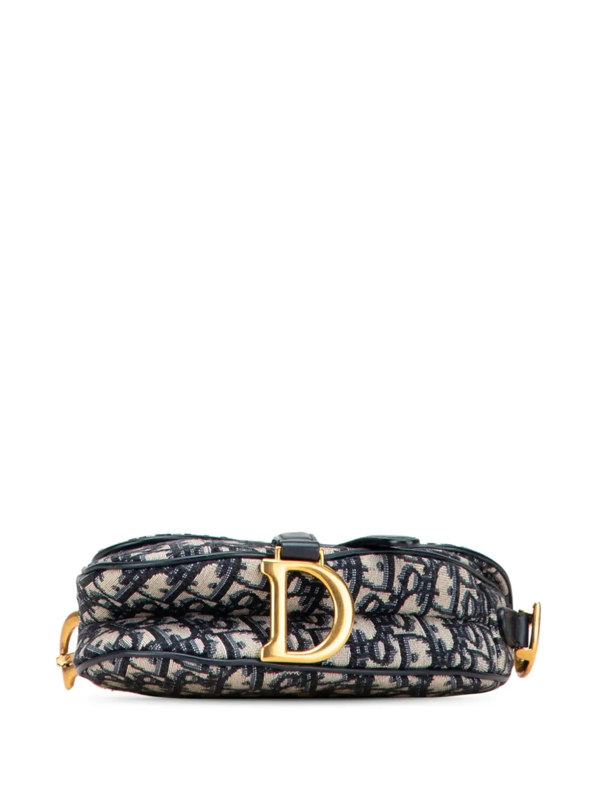Christian Dior Pre-Owned ミニ・オブリーク キャンバス サドルバッグ（サットル） - 画像4