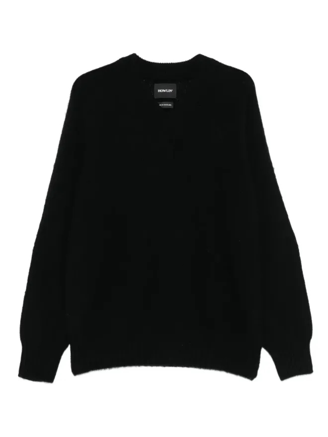 Howlin' Howlin' ウールVネックセーター（ブラック）の商品画像