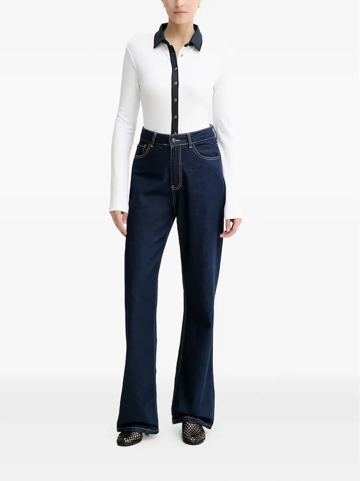 rag & bone コントラストトリムシャツ - 画像2