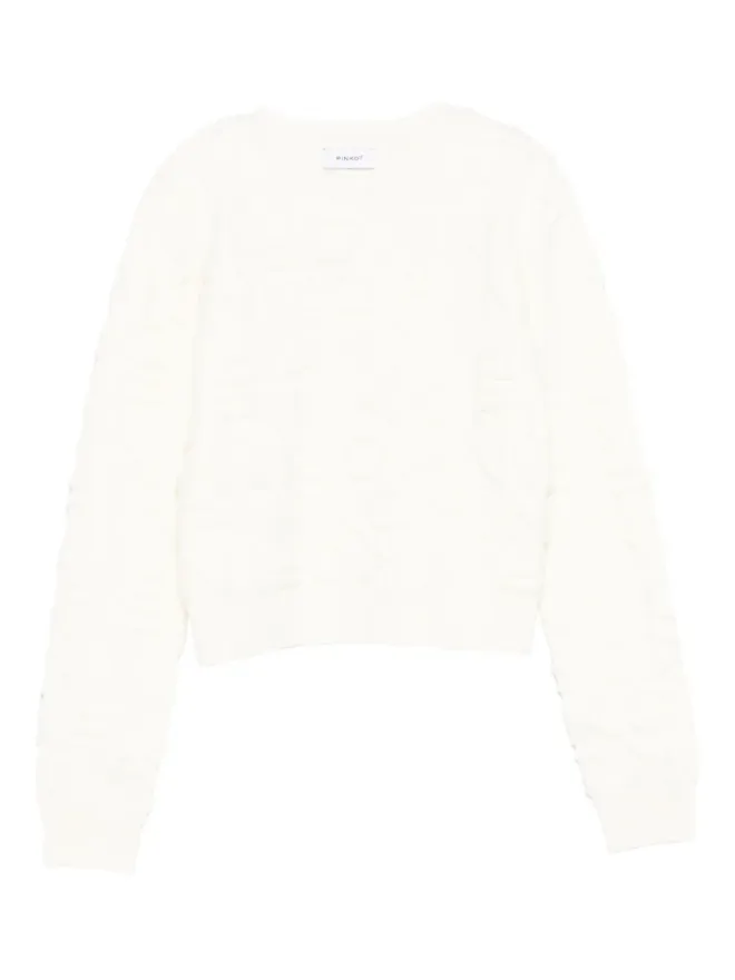 Pinko Kids Pinko Kids テクスチャード クルーネックセーターの商品画像