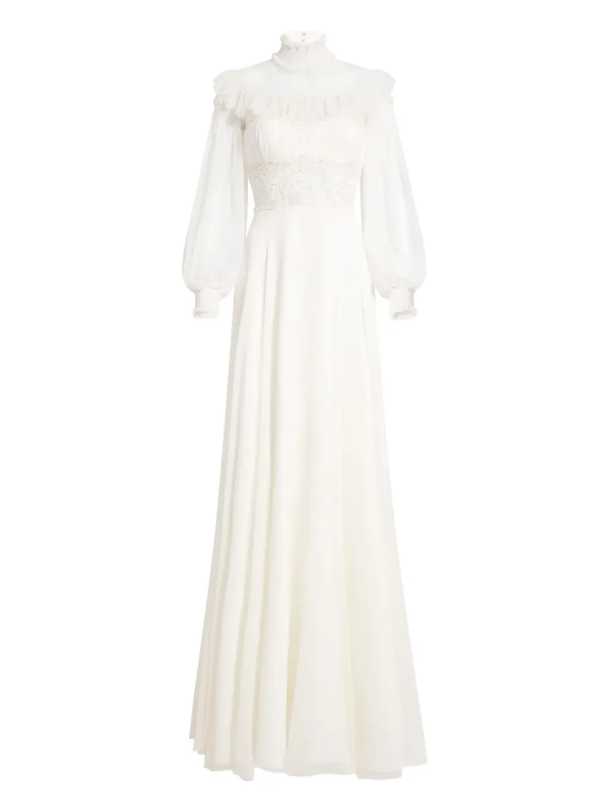 Jenny Packham アーデン フリル付きマキシドレス - 画像1