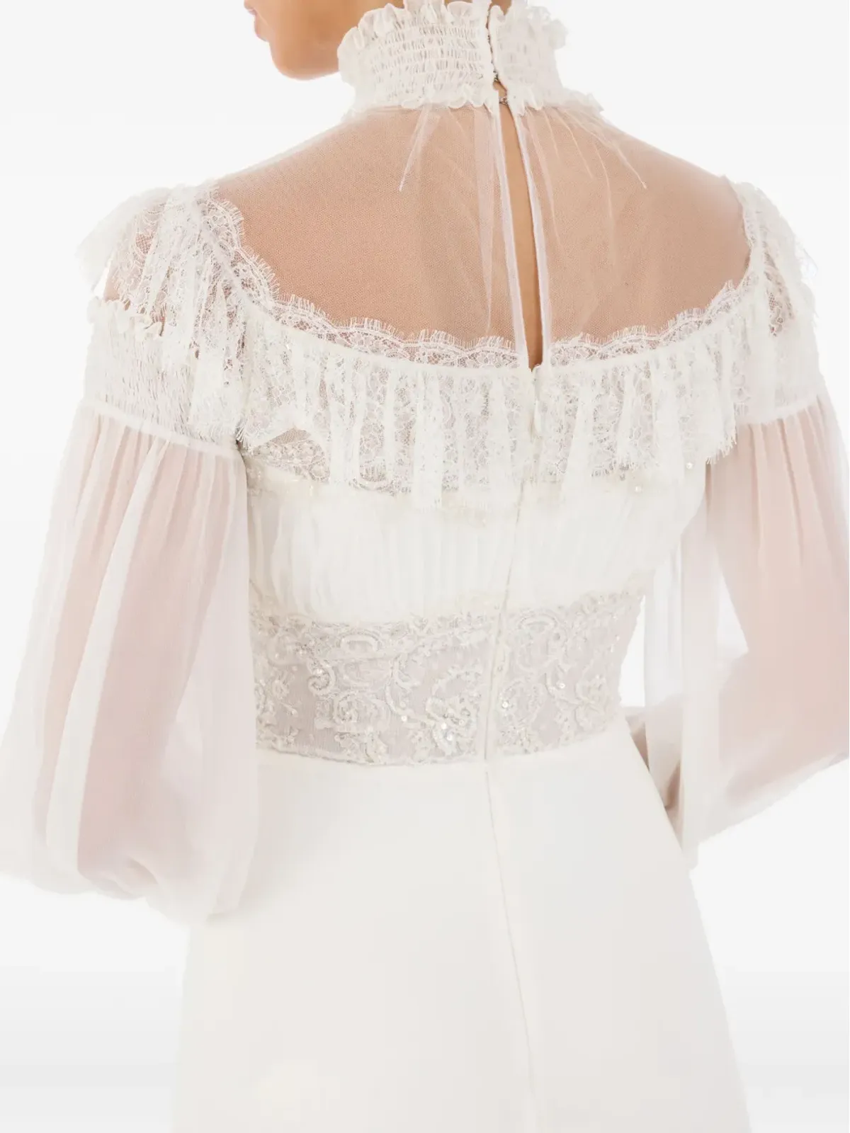 Jenny Packham アーデン フリル付きマキシドレス - 画像5