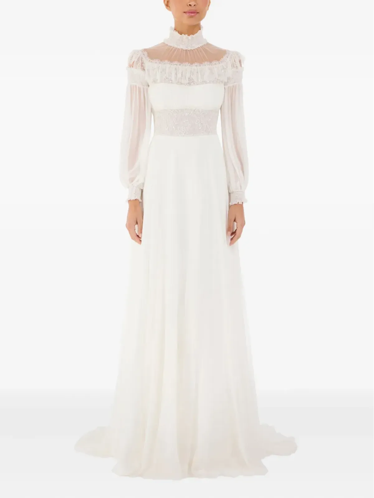 Jenny Packham アーデン フリル付きマキシドレス - 画像2