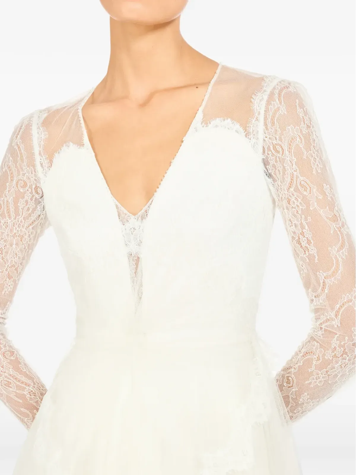 Jenny Packham レース長袖ブライダルドレス - 画像4