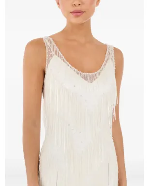 Jenny Packham シンフォニー フリンジ付きマキシドレス - サムネイル5