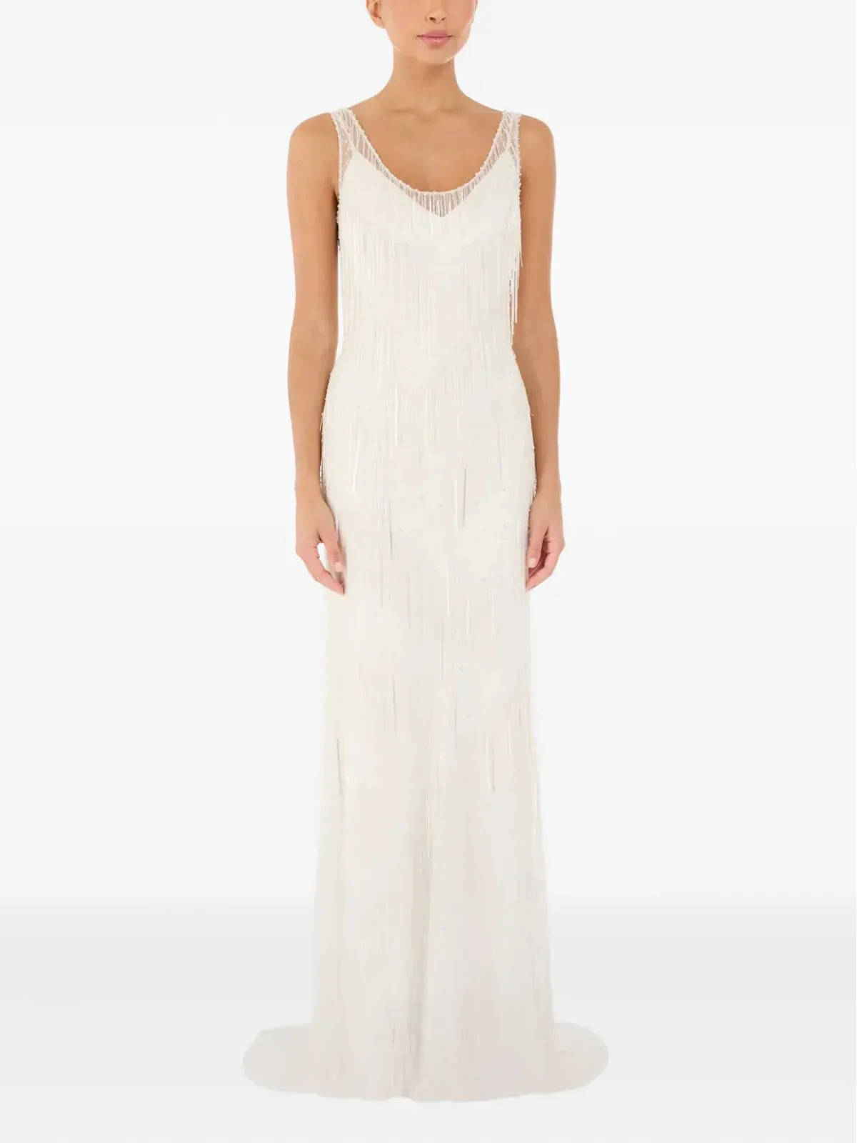 Jenny Packham シンフォニー フリンジ付きマキシドレス - 画像2