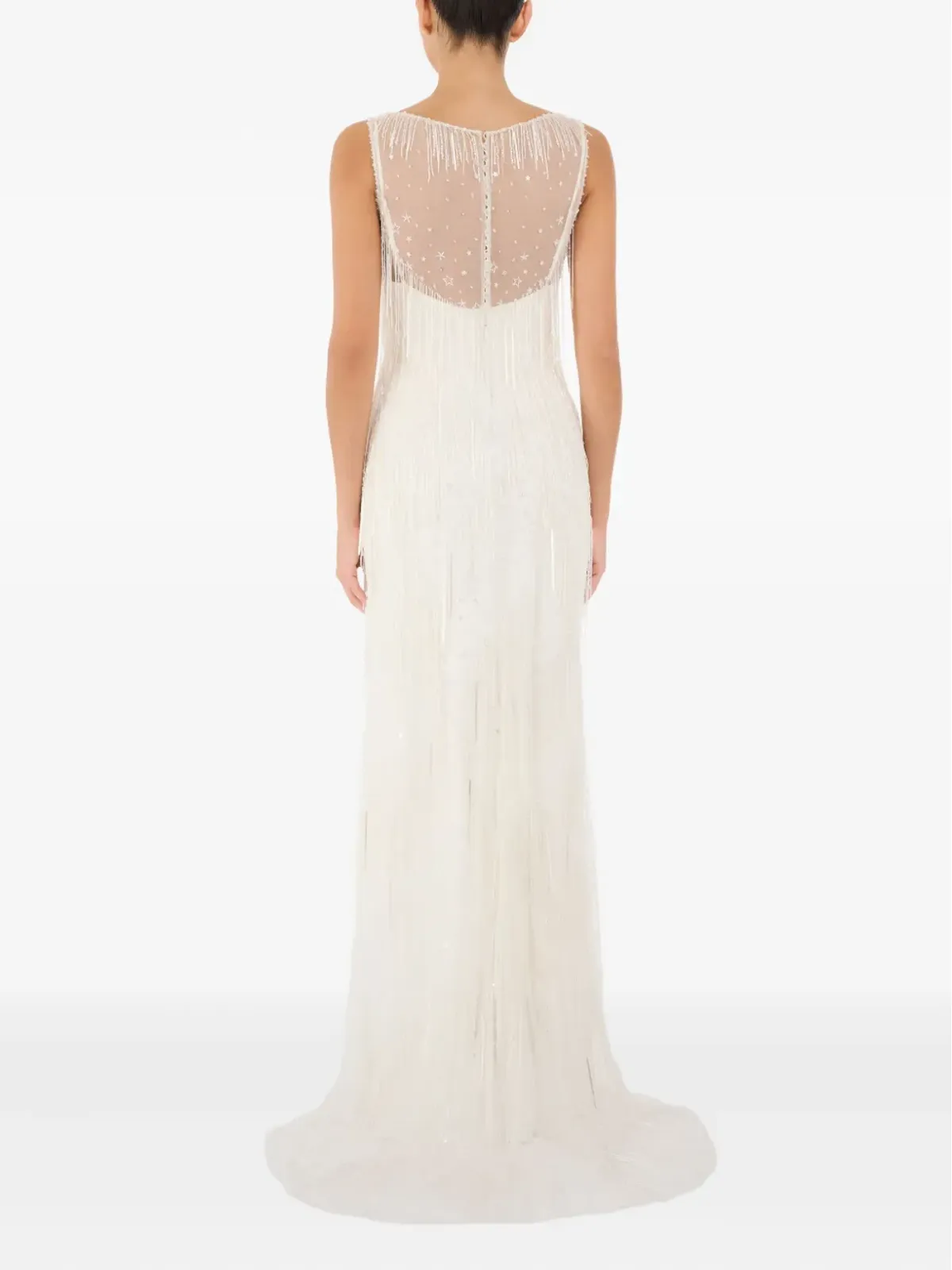 Jenny Packham シンフォニー フリンジ付きマキシドレス - 画像3