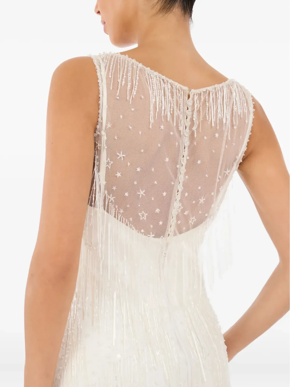 Jenny Packham シンフォニー フリンジ付きマキシドレス - 画像4