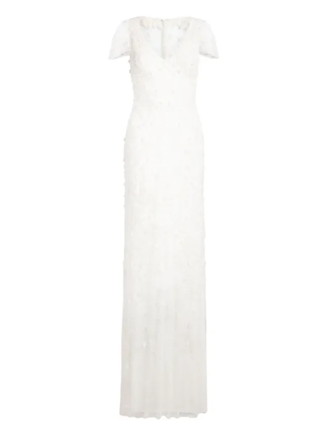 Jenny Packham Jenny Packham スイート・ジュリエット花柄レースマキシドレスの商品画像