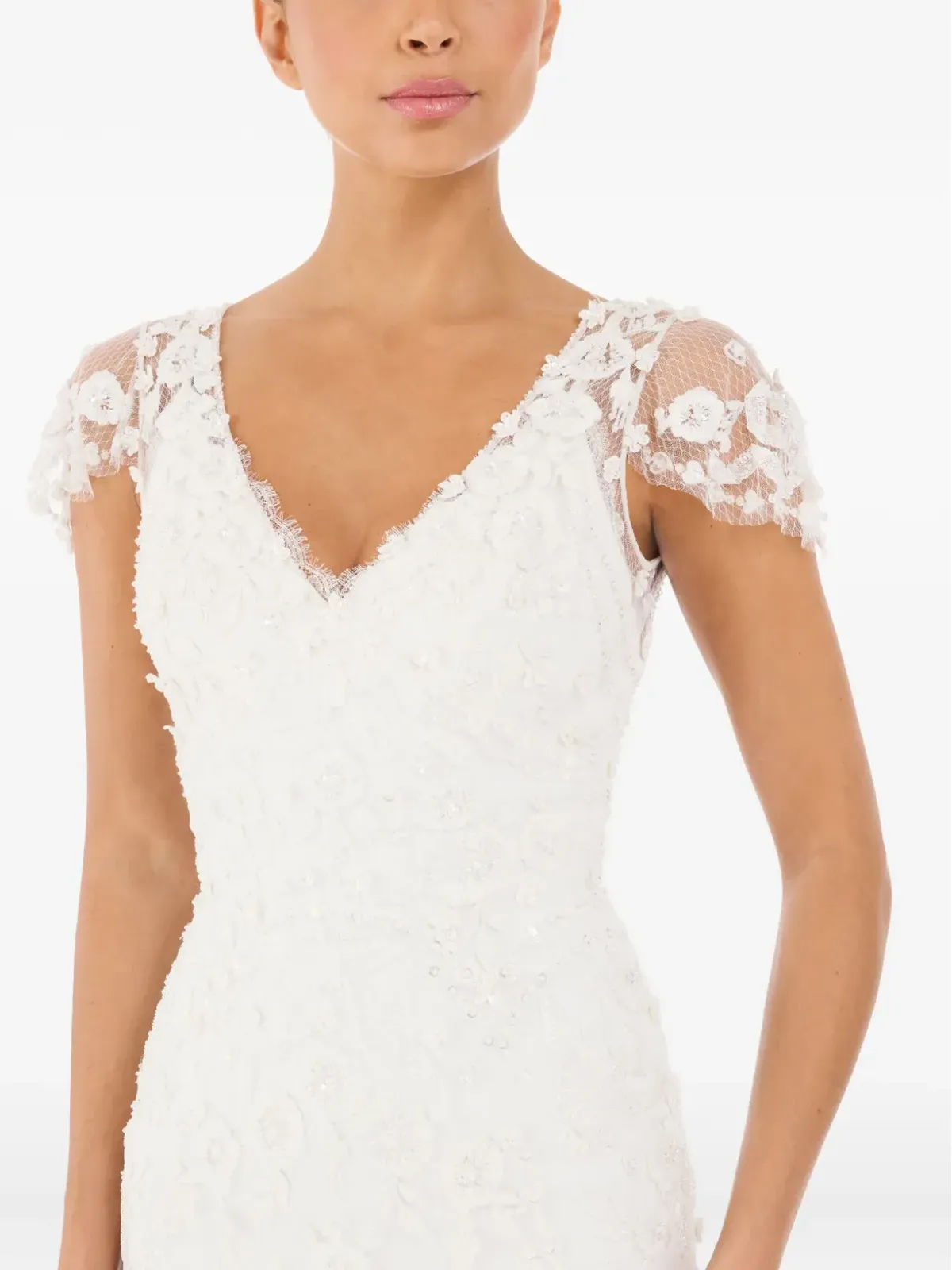 Jenny Packham スイート・ジュリエット花柄レースマキシドレス - 画像5