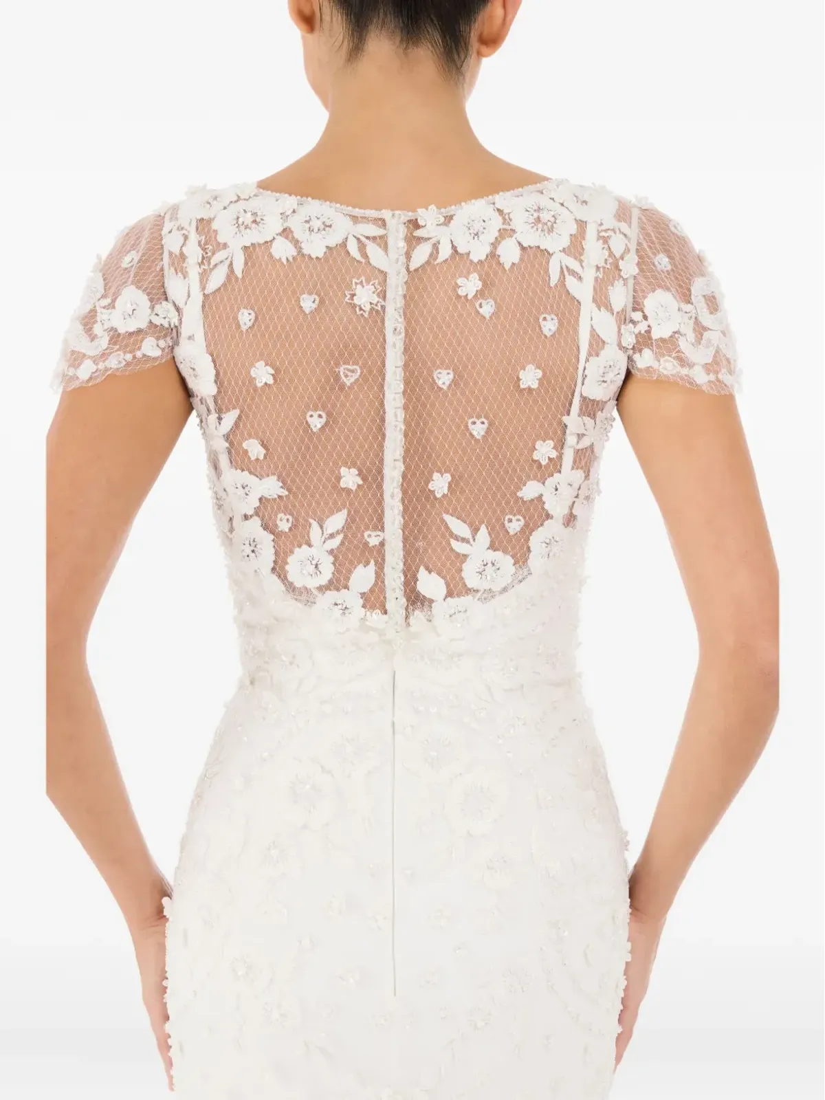 Jenny Packham スイート・ジュリエット花柄レースマキシドレス - 画像4