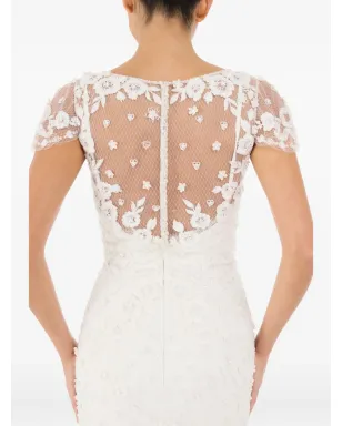 Jenny Packham スイート・ジュリエット花柄レースマキシドレス - サムネイル4