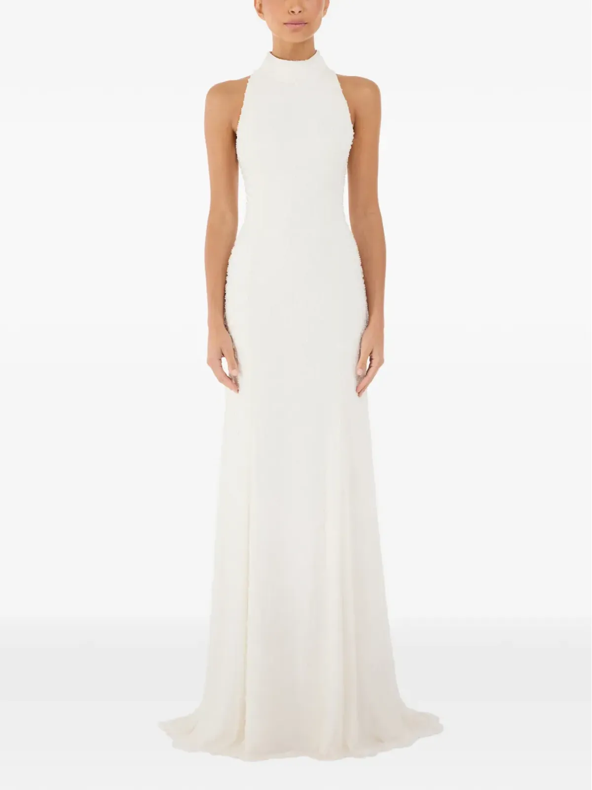 Jenny Packham ミスチーフエンベリッシュド ハイネック マキシドレス - 画像2
