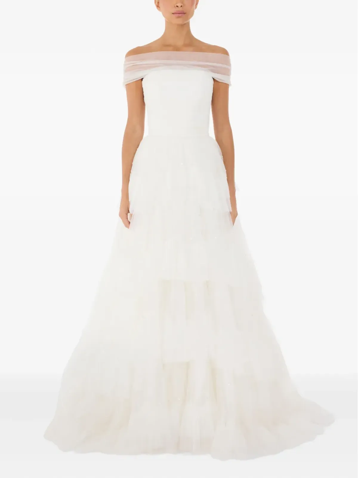 Jenny Packham アンジェルフォールズ ティアードマキシドレス - 画像2