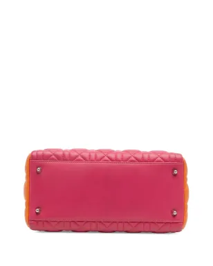 Christian Dior Pre-Owned 2011 Medium Tricolor Lambskin Cannage Lady Dior satchel - Multicolour - サムネイル4