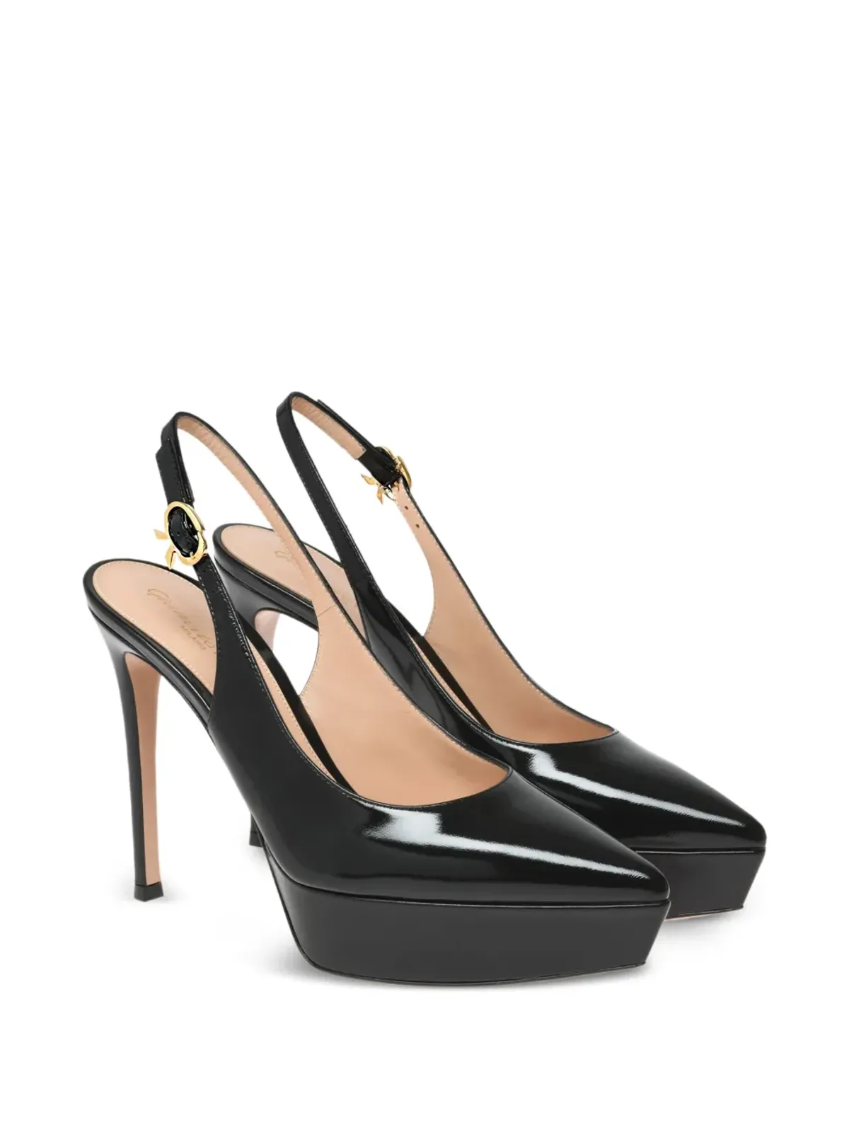 Gianvito Rossi ダーシャ プラットフォーム スリングパンプス - ブラック - 画像2
