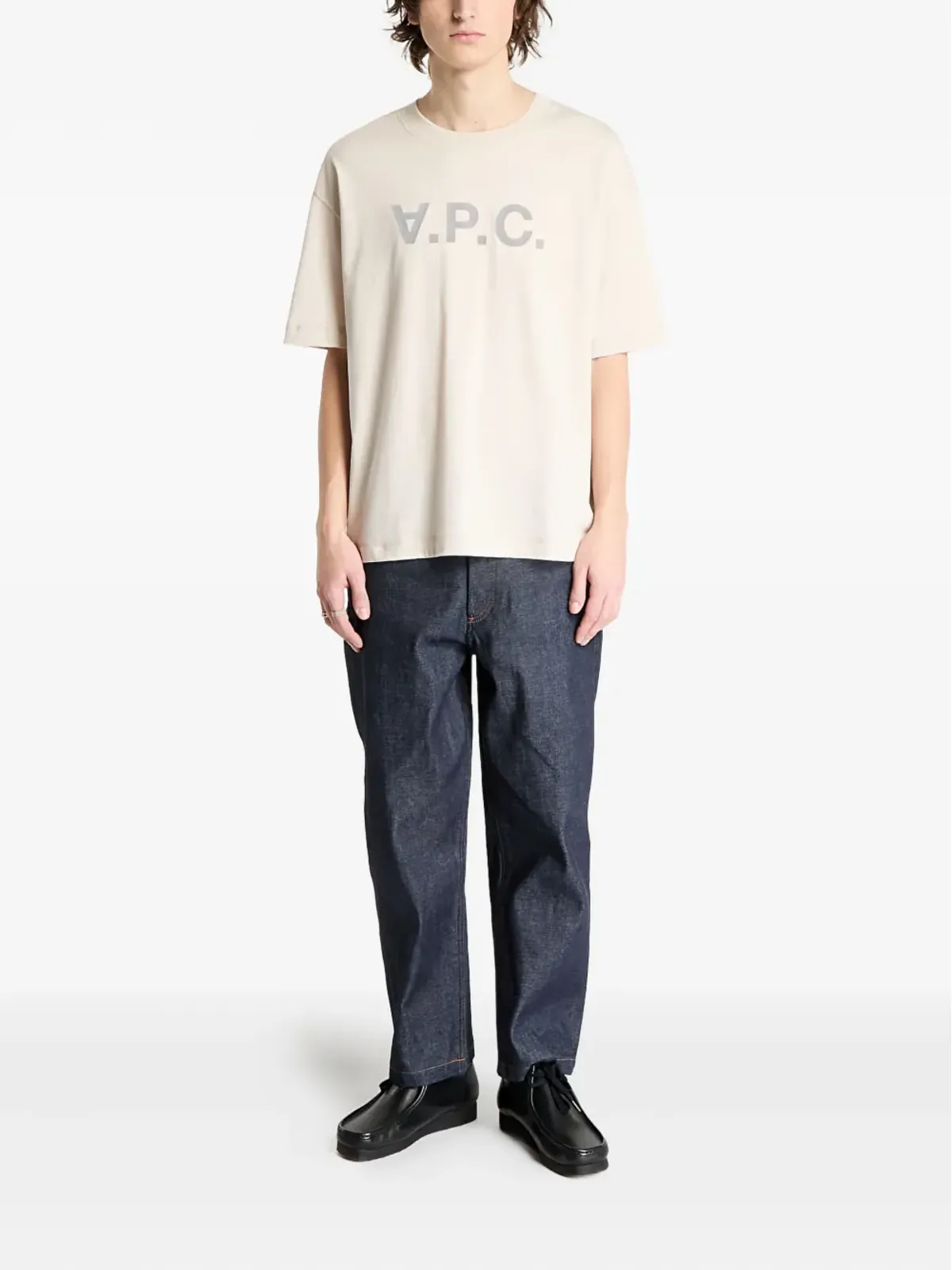 A.P.C. Grand logo-print T-shirt - Neutrals - 画像2