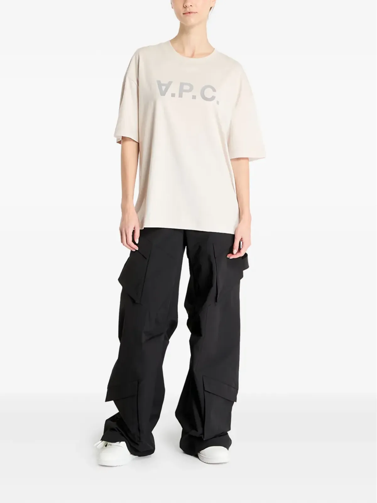A.P.C. Grand logo-print T-shirt - Neutrals - 画像3
