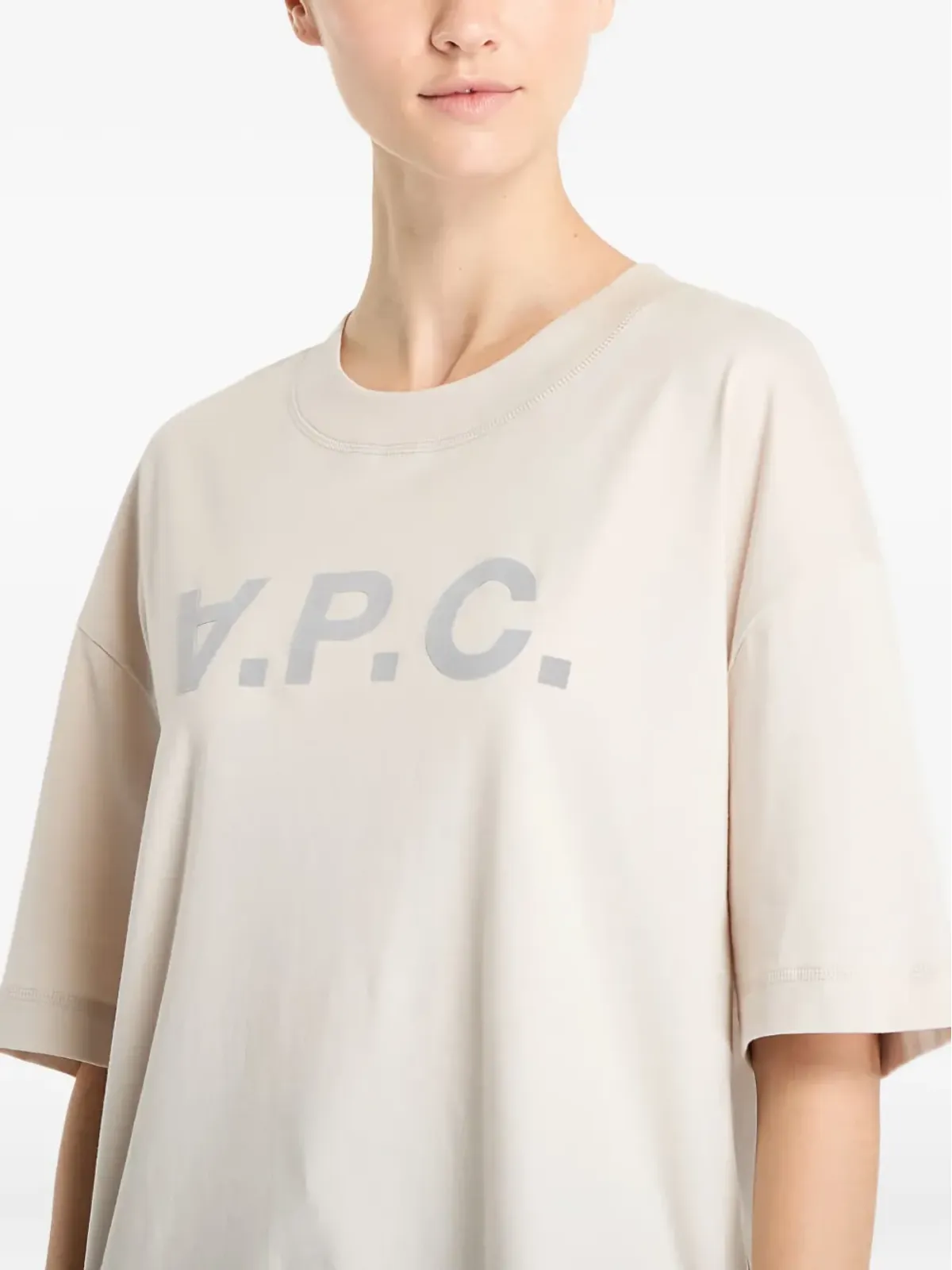 A.P.C. Grand logo-print T-shirt - Neutrals - 画像4