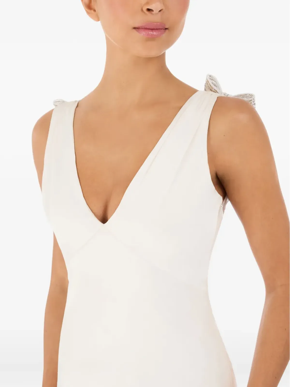  Jenny Packham Collette ビーズ装飾リボンディテール マキシドレス - 画像5